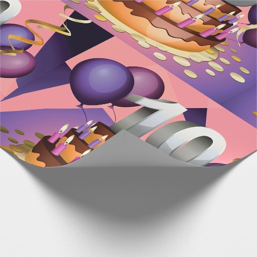 Elegant 10e Jubileum Celebration Cake Design Cadeaupapier