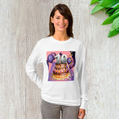 Elegant 10e Jubileum Celebration Cake Design T-shirt