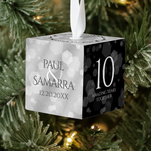 Elegant 10e Tin Bruiloft Jubileum Houten Decoratie (Boom)