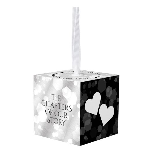 Elegant 10e Tin Bruiloft Jubileum Houten Decoratie (Achter hoekig)