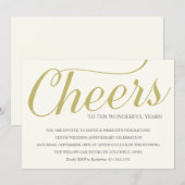 Elegant 10e verjaardagsfeest kaart (Voorkant / Achterkant)