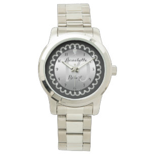 Elegant 10th Silver en Diamonds Jubileum Horloge