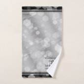 Elegant 10th Tin Wedding Jubileum Bad Handdoek (Handdoek)