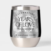 Elegant 10th Tin Wedding Jubileum Celebration (Achterkant)