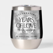 Elegant 10th Tin Wedding Jubileum Celebration (Voorkant)