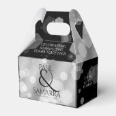 Elegant 10th Tin Wedding Jubileum Celebration Bedankdoosjes (Voorkant Zijde)