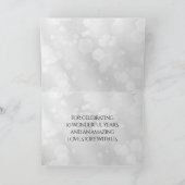 Elegant 10th Tin Wedding Jubileum Celebration Bedankkaart (Binnen)