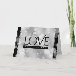 Elegant 10th Tin Wedding Jubileum Celebration Bedankkaart