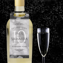 Elegant 10th Tin Wedding Jubileum Celebration