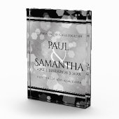 Elegant 10th Tin Wedding Jubileum Celebration Fotoblokken (Rechts)