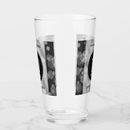 Elegant 10th Tin Wedding Jubileum Celebration Glas (Rechts)