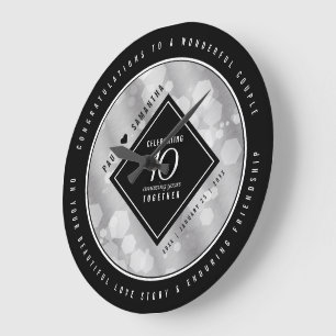 Elegant 10th Tin Wedding Jubileum Celebration Grote Klok