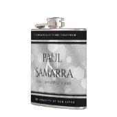 Elegant 10th Tin Wedding Jubileum Celebration Heupfles (Links)