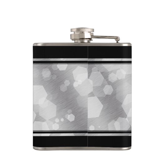 Elegant 10th Tin Wedding Jubileum Celebration Heupfles (Achterkant)