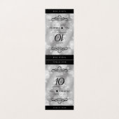 Elegant 10th Tin Wedding Jubileum Celebration Kaart (Buitenkant ongevouwen)