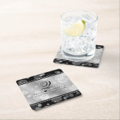 Elegant 10th Tin Wedding Jubileum Celebration Kartonnen Onderzetters (Insitu)