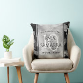 Elegant 10th Tin Wedding Jubileum Celebration Kussen (Stoel)