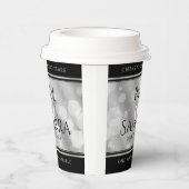 Elegant 10th Tin Wedding Jubileum Celebration Papieren Bekers (Rechts)