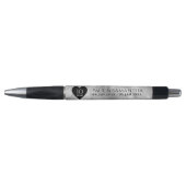 Elegant 10th Tin Wedding Jubileum Celebration Pen (Voorkant)
