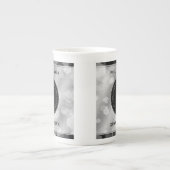 Elegant 10th Tin Wedding Jubileum Celebration Porselein Kop (Voorkant)