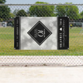 Elegant 10th Tin Wedding Jubileum Celebration Spandoek (Insitu)