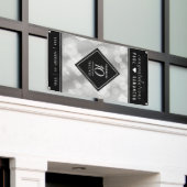 Elegant 10th Tin Wedding Jubileum Celebration Spandoek (Buitenkant Gebouw)