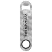 Elegant 10th Tin Wedding Jubileum Celebration Speed Flessenopener (Voorkant)