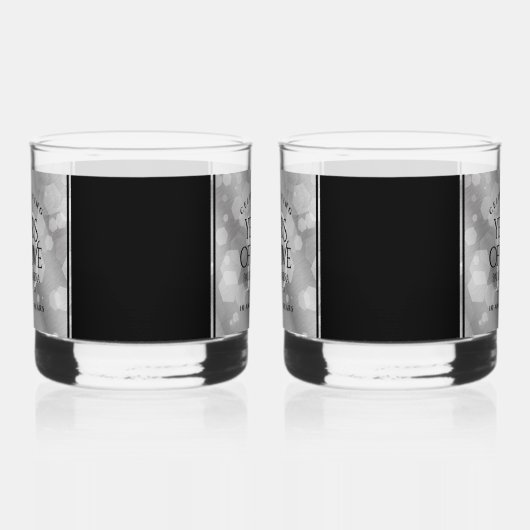 Elegant 10th Tin Wedding Jubileum Celebration Whisky Glas (Rechts)