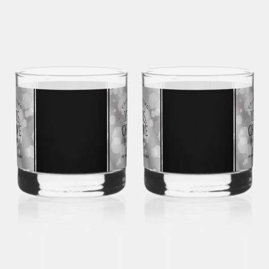 Elegant 10th Tin Wedding Jubileum Celebration Whisky Glas (Links)