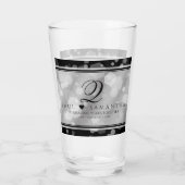 Elegant 10th Tin Wedding Jubileum Glas (Achterkant)