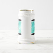 Elegant 11e 44e Turquoise Wedding Jubileum Bierpul (Center)