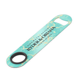 Elegant 11e 44e Turquoise Wedding Jubileum Speed Flessenopener