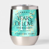 Elegant 11e Turquoise Wedding Jubileum (Voorkant)