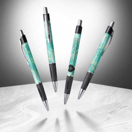 Elegant 11e Turquoise Wedding Jubileum Pen