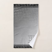 Elegant 11th Steel Wedding Jubileum Bad Handdoek (Handdoek)