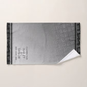 Elegant 11th Steel Wedding Jubileum Bad Handdoek (Handdoek)