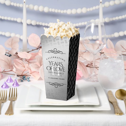 Elegant 11th Steel Wedding Jubileum Bedankdoosjes (Huwelijk)