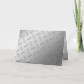 Elegant 11th Steel Wedding Jubileum Celebration Bedankkaart (Achterkant)