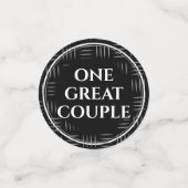 Elegant 11th Steel Wedding Jubileum Celebration Confetti (Kleine voorkant)