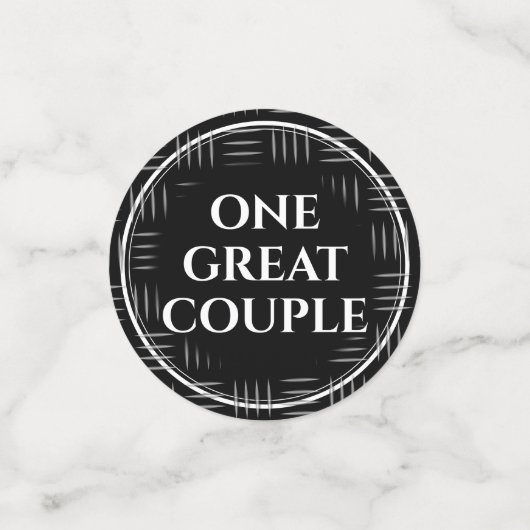 Elegant 11th Steel Wedding Jubileum Celebration Confetti (Kleine voorkant)