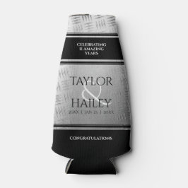 Elegant 11th Steel Wedding Jubileum Celebration Flesjeskoeler