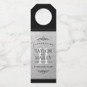 Elegant 11th Steel Wedding Jubileum Celebration Flessenhanger (Achterkant)