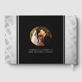 Elegant 11th Steel Wedding Jubileum Celebration Gastenboek (Achterkant)