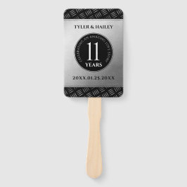 Elegant 11th Steel Wedding Jubileum Celebration Handwaaier