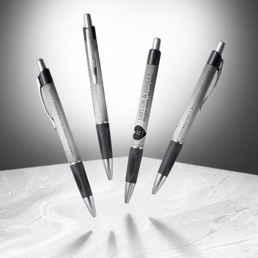 Elegant 11th Steel Wedding Jubileum Celebration Pen