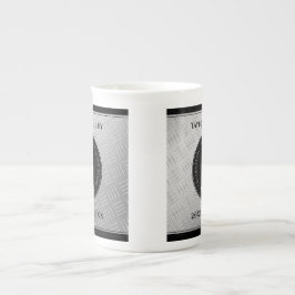 Elegant 11th Steel Wedding Jubileum Celebration Porselein Kop