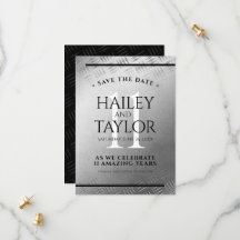 Elegant 11th Steel Wedding Jubileum Celebration