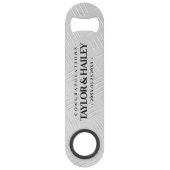 Elegant 11th Steel Wedding Jubileum Celebration Speed Flessenopener (Voorkant)