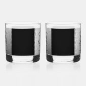 Elegant 11th Steel Wedding Jubileum Celebration Whisky Glas (Rechts)