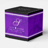 Elegant 12e Jubileum-feestdag zijderoute Bedankdoosjes (Achterkant)